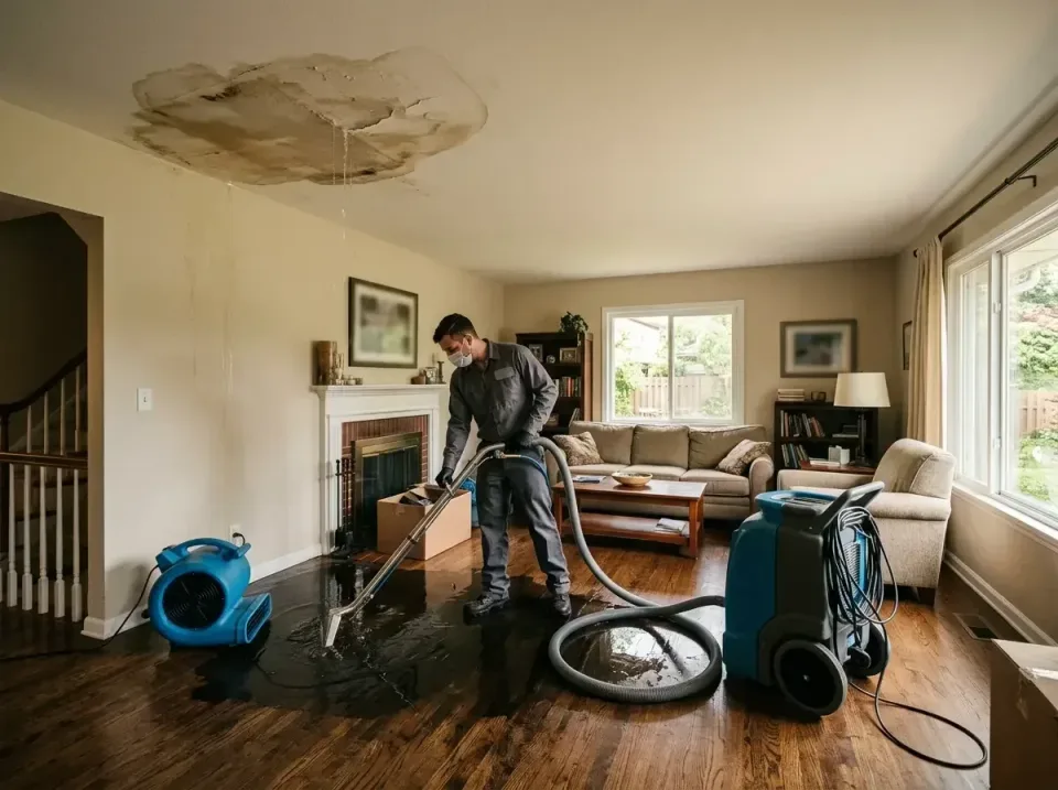 attic-pipe-burst-ceiling-drip-008 — frequently asked questions, Water Damage Restoration & Carpet Care in Brooklyn, OH